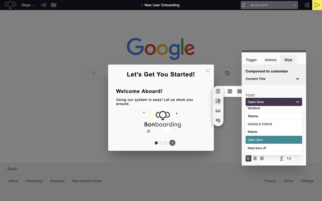 Bonboarding screenshot