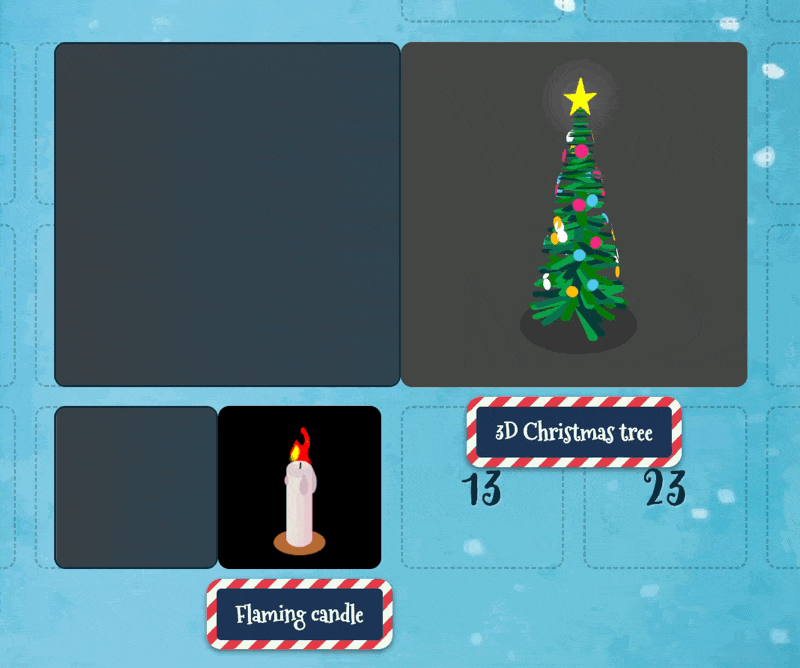 CSS Christmas Calendar screenshot