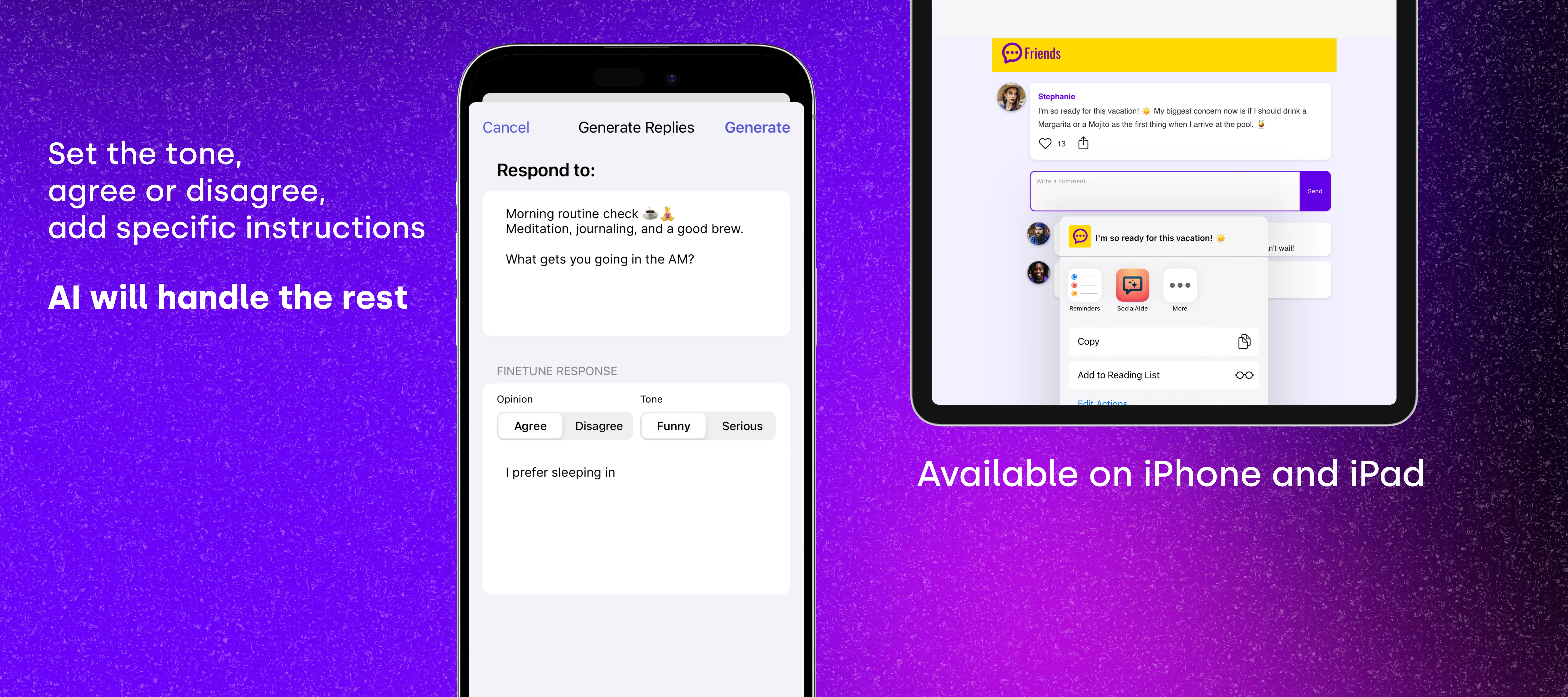 Social AIde screenshot