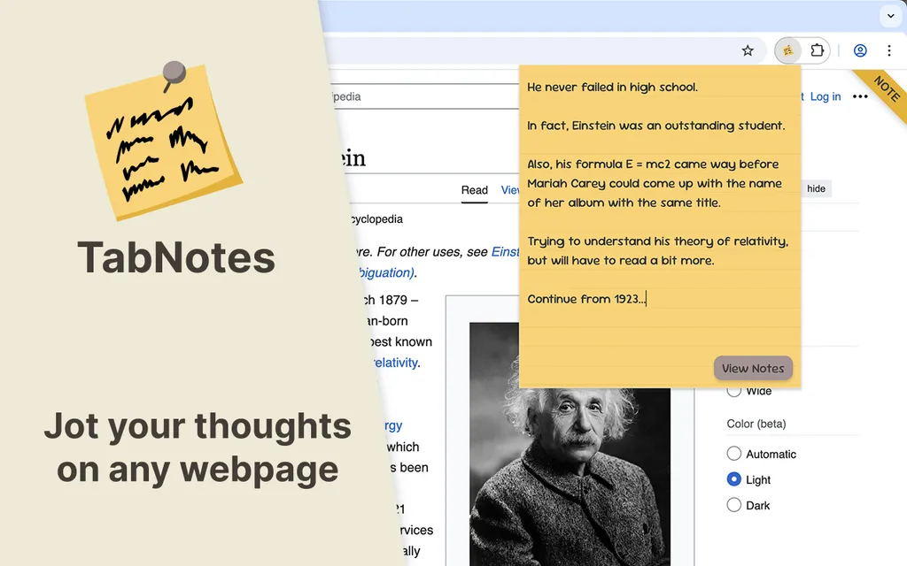 TabNotes screenshot